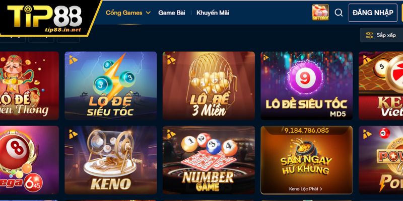 Giới thiệu sảnh lô đề TIP88